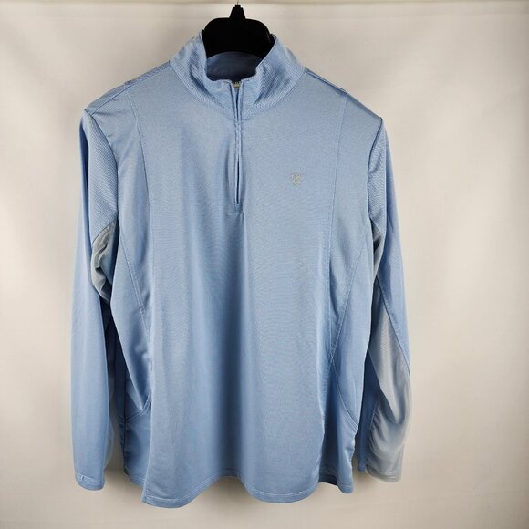 SOLD OUT Ariatttek Shirt Womens XXL Blue Heat Series L/S 1/4 Zip - Picture 1 of 8